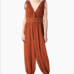 See By Chloe V-Neck Jumpsuit